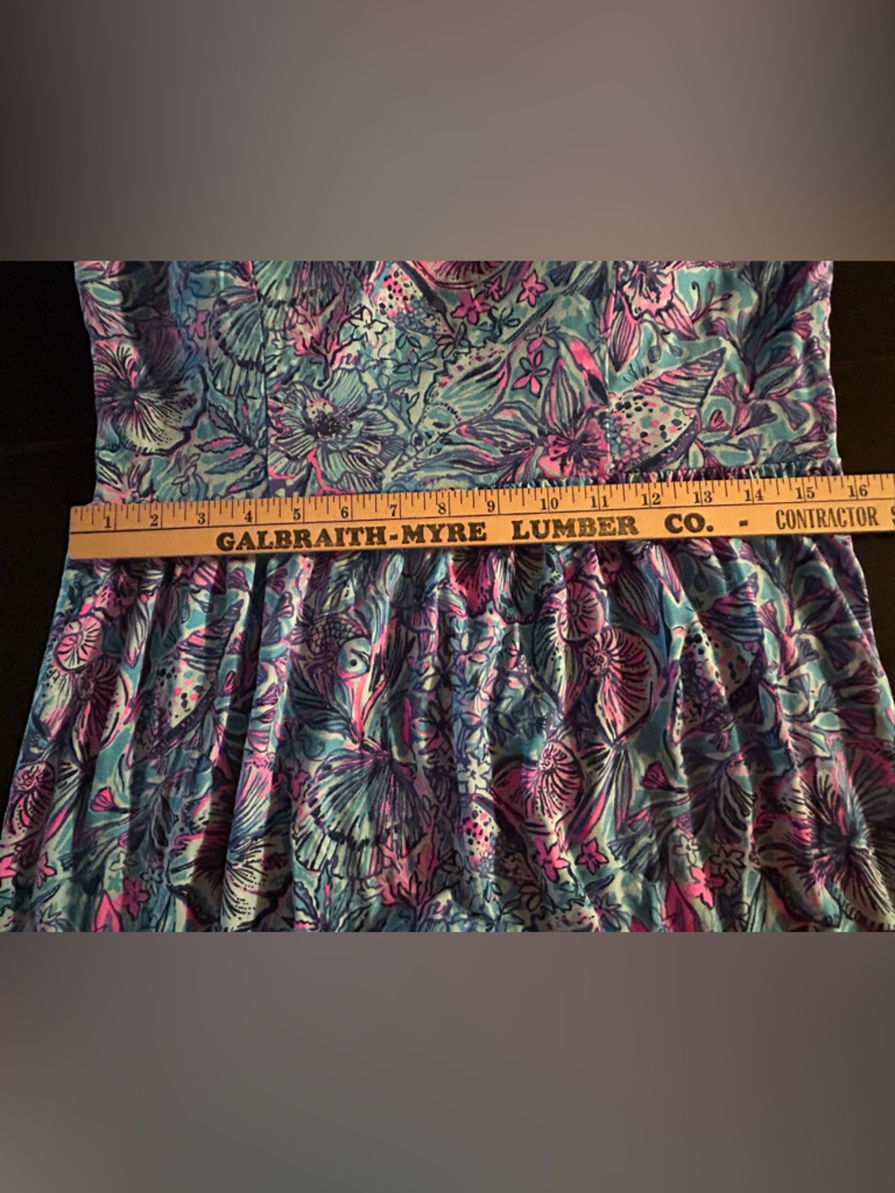 Lilly Pulitzer Marisol Maxi Dress Beach Tropical Vibrant Size 12 - Picture 11 of 12